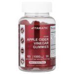 Vitamatic, Vegan Apple Cider Vinegar Gummies, Natural Apple, 60 Gummies