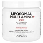 Codeage, Sport, Liposomal Multi Amino+ Powder, Unflavored, 6.15 oz (174.2 g)