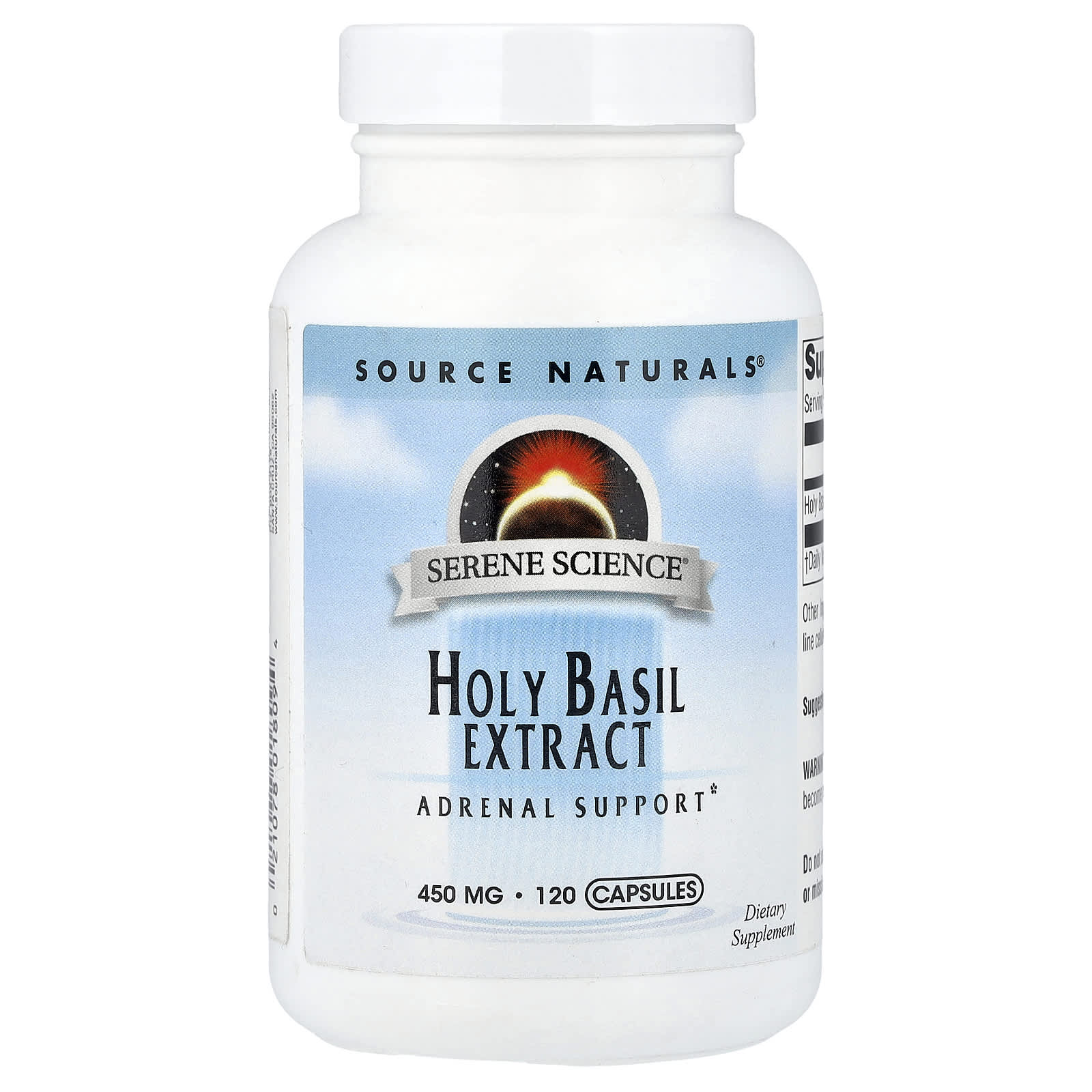 8ba0c60b5e22292a Source Naturals, Holy Basil Extract, 450 mg, 120 Capsules - Image 1