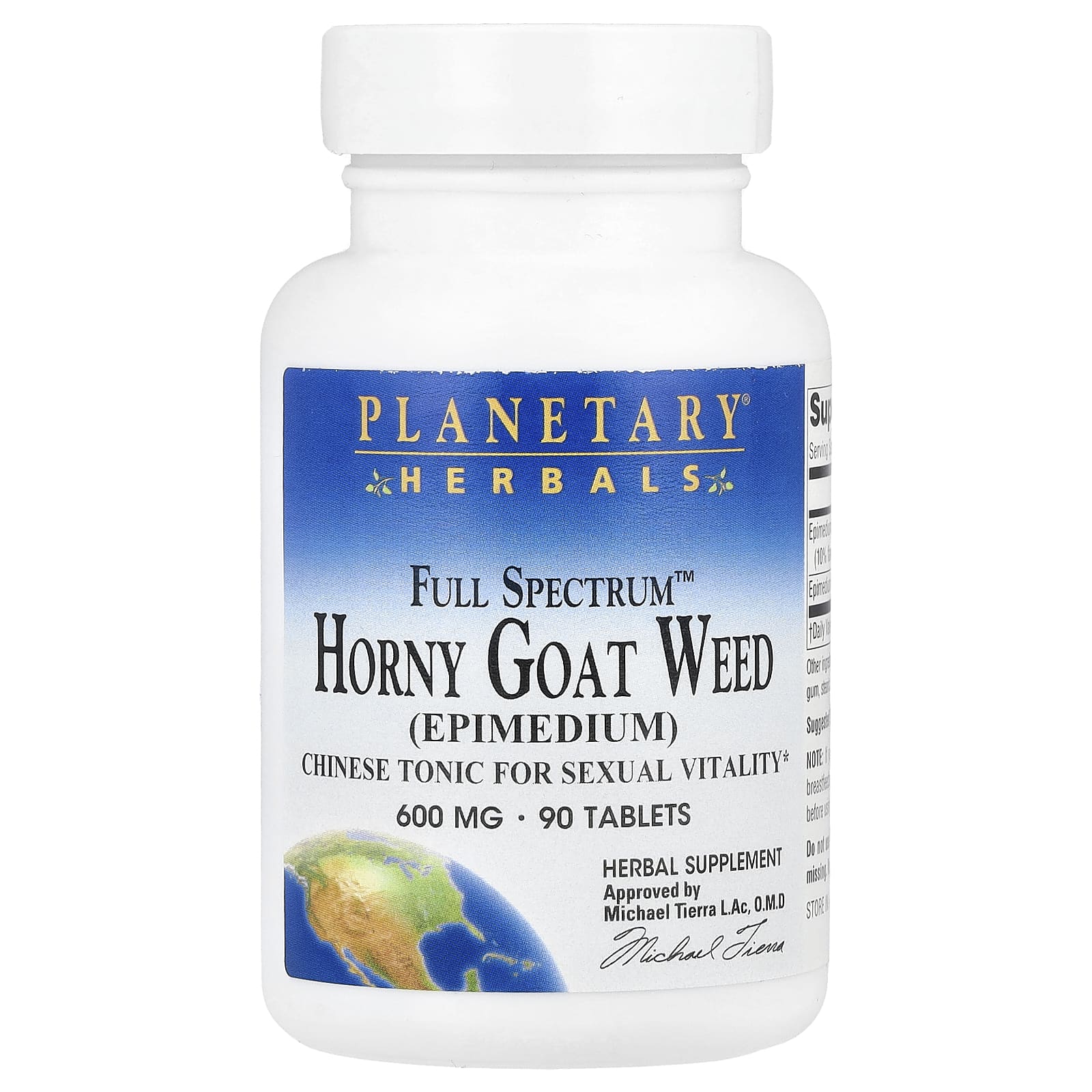 8bb3c5e22106199e Planetary Herbals, Full Spectrum™ Horny Goat Weed, 90 Tablets - Image 1