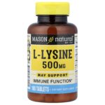 Mason Natural, L-Lysine, 100 Tablets