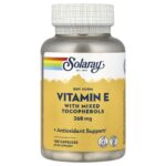 Solaray, Vitamin E with Mixed Tocopherols, 268 mg, 100 Capsules