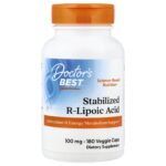 Doctor's Best, Stabilized R-Lipoic Acid , 100 mg, 180 Veggie Caps