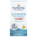 Nordic Naturals, Ultimate Omega® + CoQ10, Lemon, 120 Soft Gels