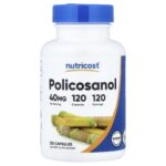 Nutricost, Policosanol, 40 mg, 120 Capsules