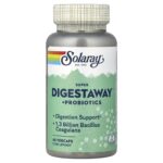 Solaray, Super Digestaway™+ Probiotics, 60 VegCaps