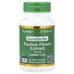 California Gold Nutrition, EuroHerbs®, Passion Flower Extract, Euromed Quality, 250 mg, 60 Veggie Capsules