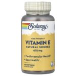 Solaray, Vitamin E, 670 mg, 60 Softgels