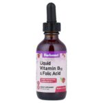 Bluebonnet Nutrition, Liquid Vitamin B-12 & Folic Acid, Raspberry , 2 fl oz (59 ml)