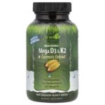 Irwin Naturals, High Potency Mega D3 & K2 + Turmeric Extract, 60 Liquid Soft-Gels