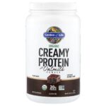 Garden of Life, Organic Creamy Protein with Oatmilk Powder, Chocolate Brownie, 2 lb 0.45 oz (920 g)