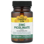 Country Life, Zinc Picolinate, 100 Tablets