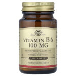 Solgar, Vitamin B6, 100 mg, 100 Tablets