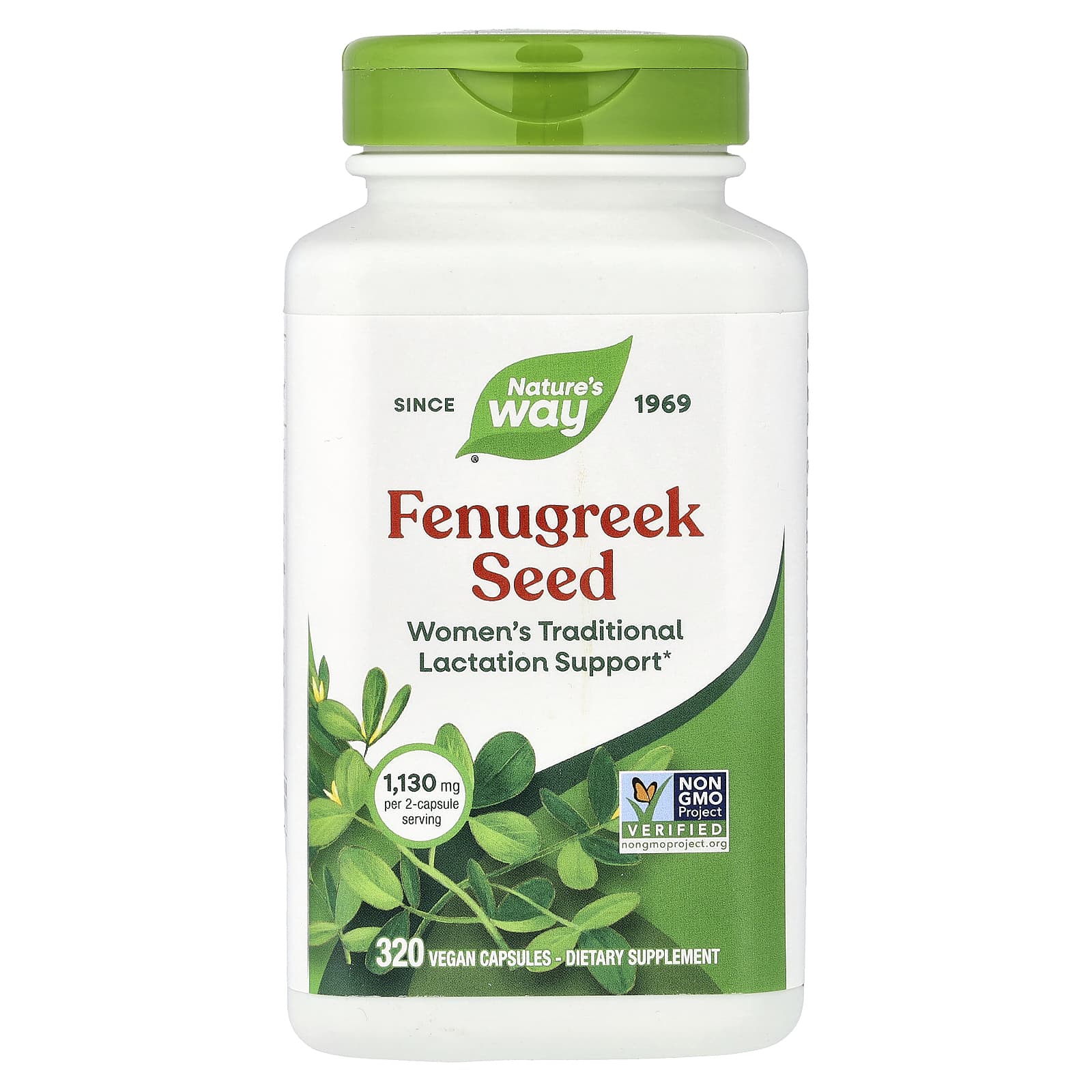9eff1b5ff25b2efe Nature's Way, Fenugreek Seed, 320 Vegan Capsules (565 mg per Capsule) - Image 1