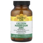 Country Life, Target-Mins®, Calcium, Magnesium, Zinc With Vitamin D, 90 Tablets