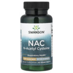 Swanson Vitamins, NAC, 60 Vegan Tablets (1 g per Tablet)
