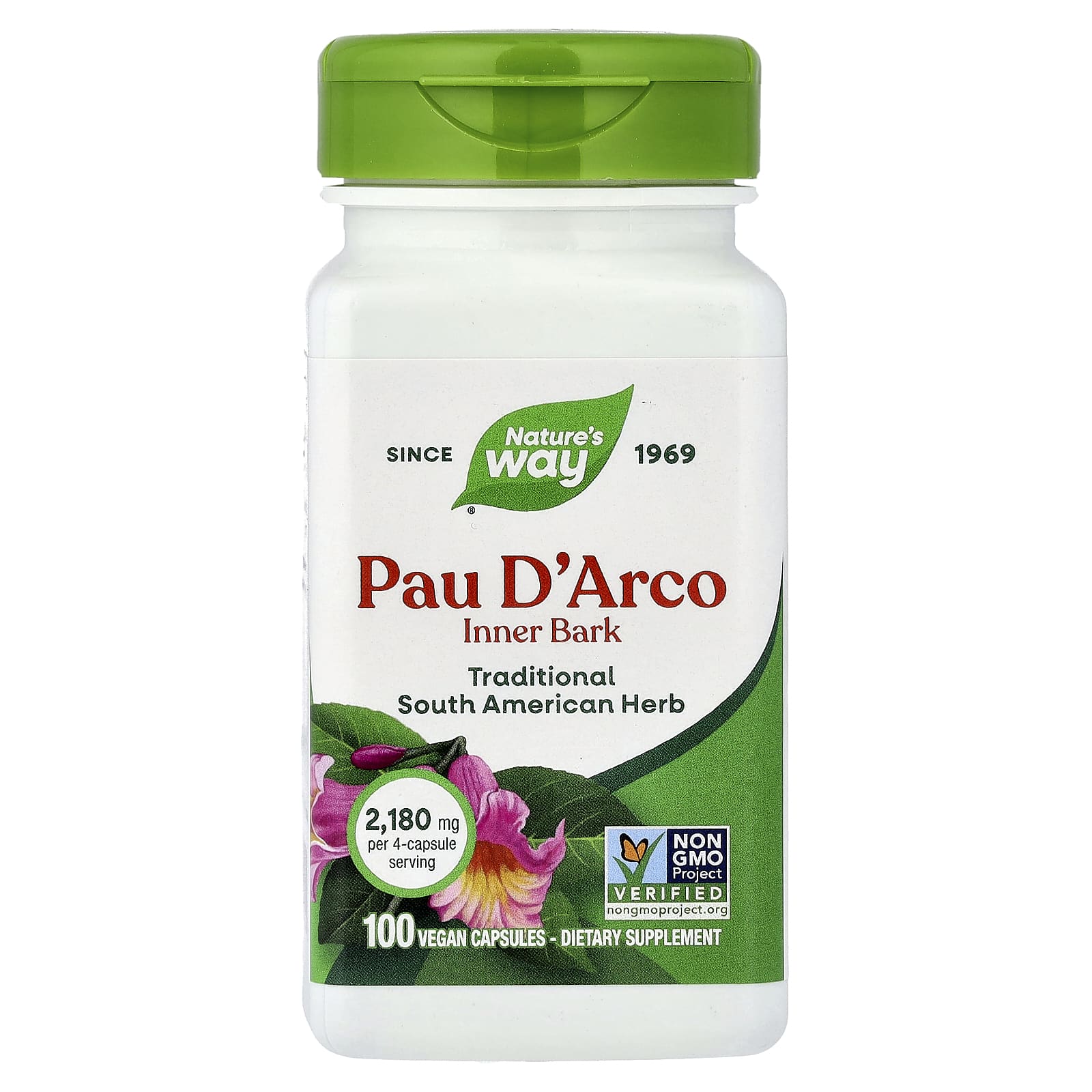 a199c4d499736f3b Nature's Way, Pau D'Arco, Inner Bark, 100 Vegan Capsules - Image 1