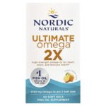 Nordic Naturals, Ultimate Omega® 2X, Lemon, 60 Softgels (1,075 mg per Softgel)
