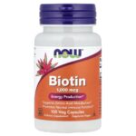 NOW Foods, Biotin, 1,000 mcg, 100 Veg Capsules