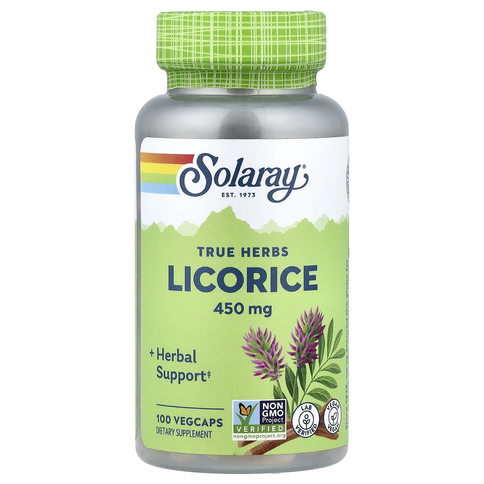 a46767fcc4850f99 Solaray, Licorice, 450 mg, 100 VegCaps - Image 1