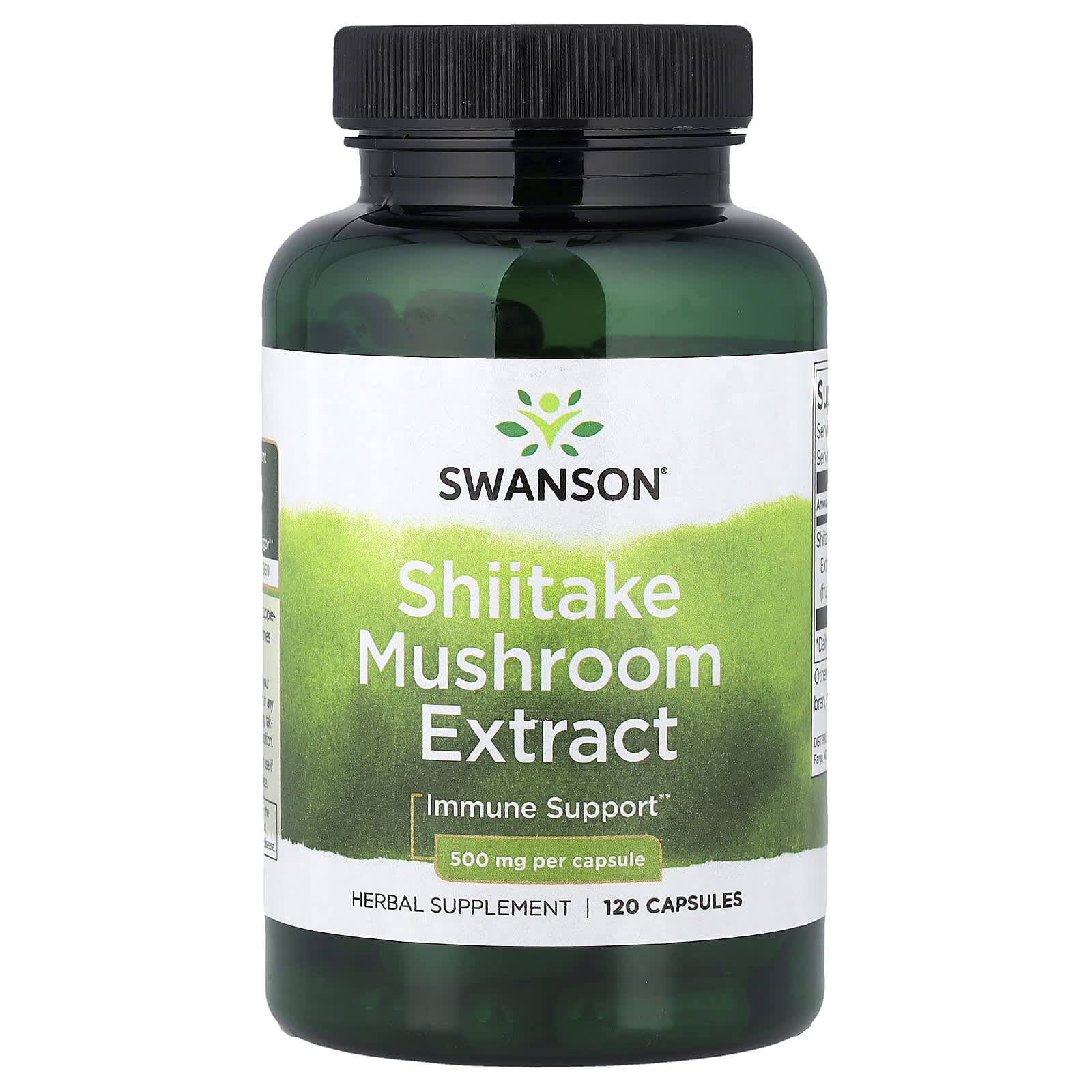 a46c2fe7617df478 Swanson Vitamins, Shiitake Mushroom Extract, 500 mg, 120 Capsules - Image 1