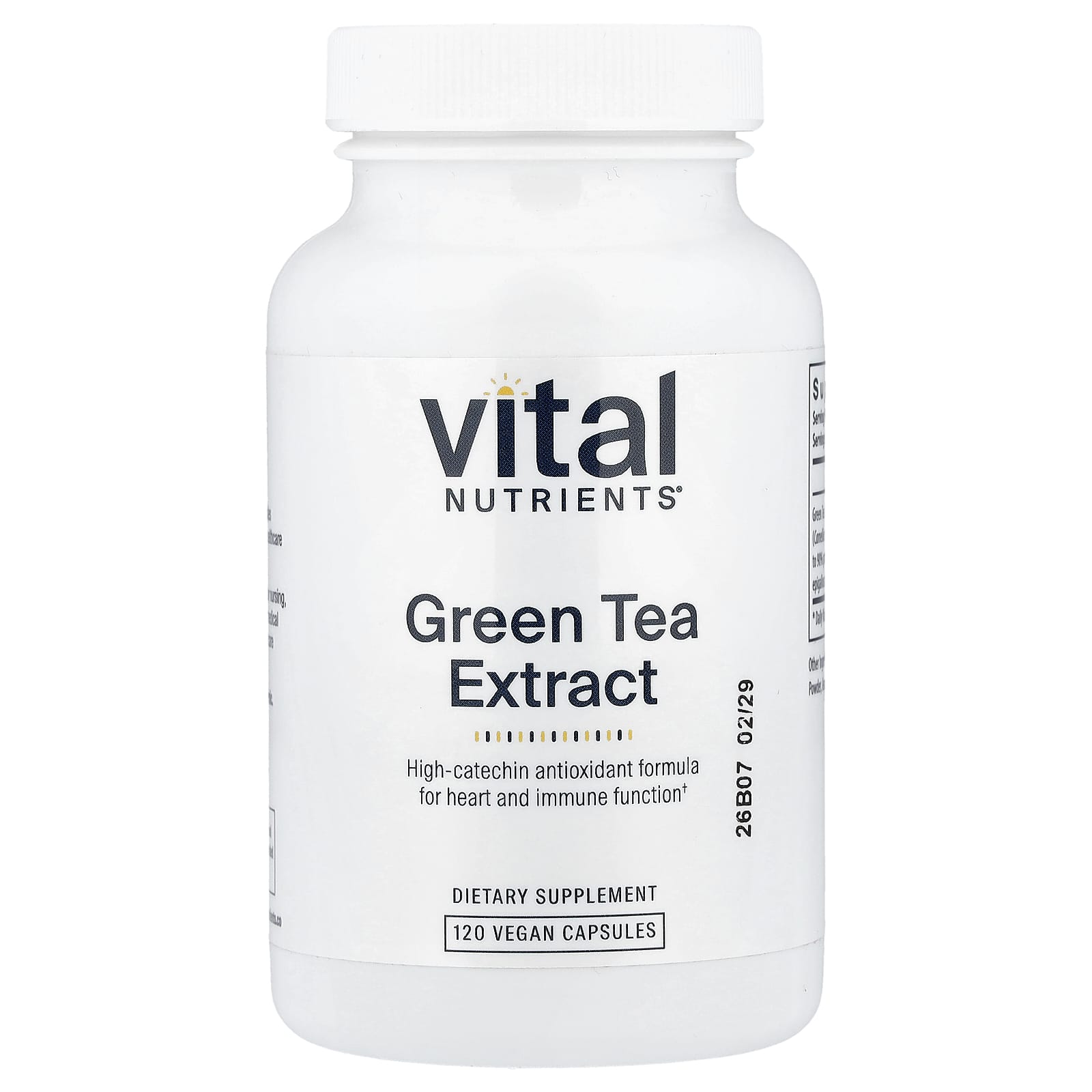 a4f83e1a85c2d625 Vital Nutrients, Green Tea Extract, 120 Vegan Capsules (275 mg per Capsule) - Image 1