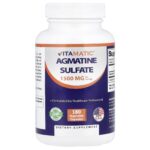 Vitamatic, Agmatine Sulfate, 180 Vegetable Capsules (500 mg per Capsule)