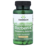 Swanson Vitamins, Razberi-K®, Raspberry Ketones, Maximum Strength, 500 mg, 60 Vegan Capsules