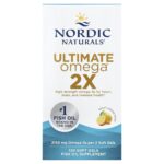 Nordic Naturals, Ultimate Omega® 2X, Lemon, 120 Soft Gels (1,075 mg per Softgel)