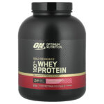 Optimum Nutrition, Gold Standard® 100% Whey Protein, Delicious Strawberry, 5 lb (2.26 kg)