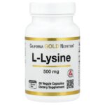 California Gold Nutrition, L-Lysine, 500 mg, 60 Veggie Capsules