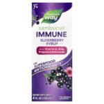 Nature's Way, Sambucus®, Immune Elderberry Syrup, Ages 7+, 4 fl oz (120 ml)