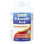 Best Naturals, D-Aspartic Acid, 180 Tablets (750 mg per Tablet)