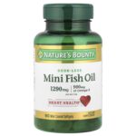 Nature's Bounty, Mini Fish Oil, Odor-Less, 90 Mini Coated Softgels (645 mg per Softgel)