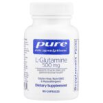 Pure Encapsulations, L-Glutamine, 500 mg, 90 Capsules