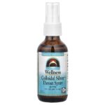 Source Naturals, Wellness Colloidal Silver™  Throat Spray, 2 fl oz (59.14 ml)