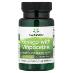 Swanson Vitamins, Ginkgo with Vinpocetine, 60 Capsules