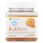 Youtheory, Vitamin K2 & D3 Gummies, Peach, 60 Gummies