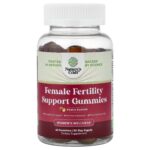Nature's Craft, Women's Wellness, Female Fertility Support Gummies, Peach, 60 Gummies