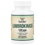 Double Wood Supplements, Lumbrokinase, 120 Capsules (75 mg per Capsule)