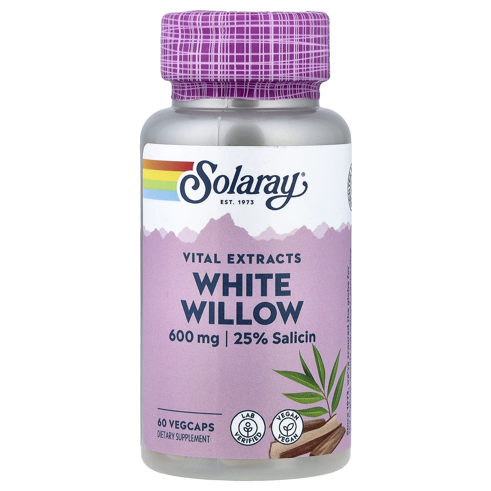 b12a067686e9ccbc Solaray, Vital Extracts, White Willow, 60 VegCaps - Image 1