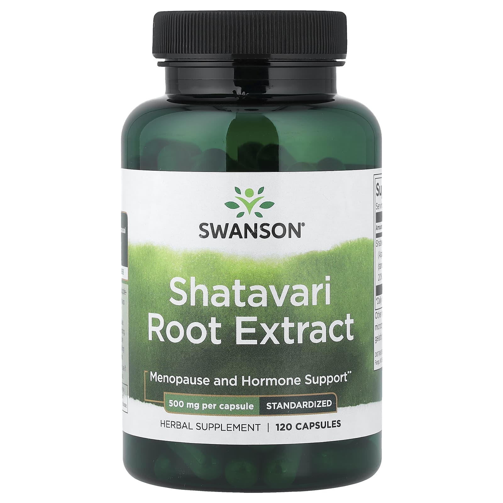 b13174f41b00d6b9 Swanson Vitamins, Shatavari Root Extract, Standardized, 500 mg, 120 Capsules - Image 1