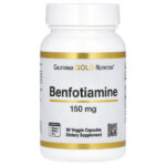 California Gold Nutrition, Benfotiamine with L-Leucine, 150 mg, 90 Veggie Capsules