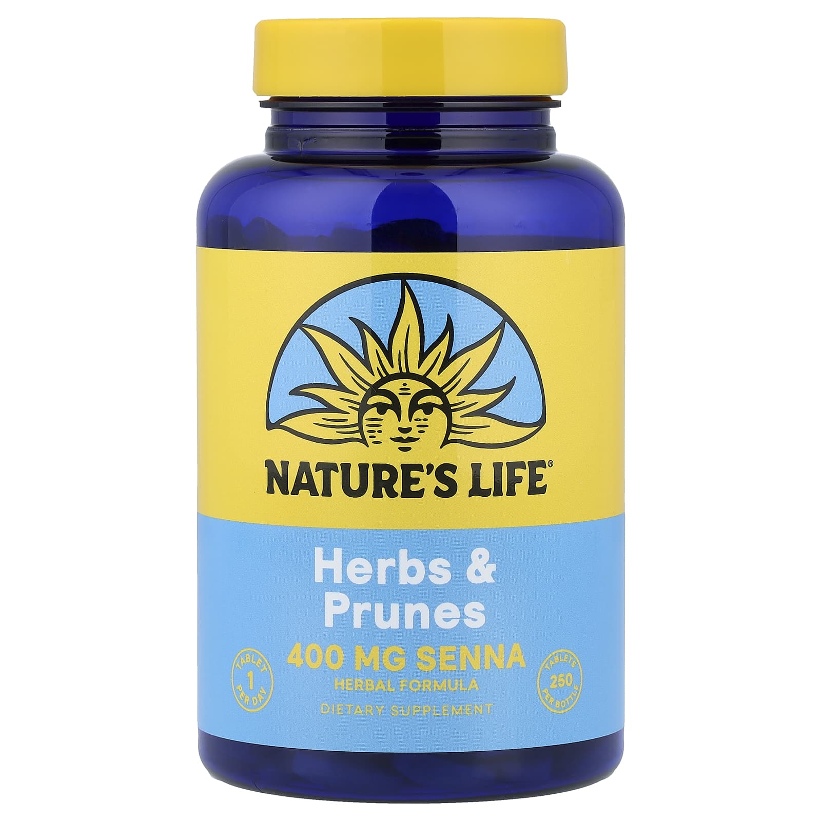 b35cd22fb9d06a09 Nature's Life, Herbs & Prunes, 250 Tablets - Image 1