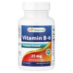 Best Naturals, Vitamin B6, 25 mg, 120 Tablets