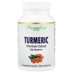 Paradise Herbs, Turmeric Premium Extract, 120 Vegetarian Capsules (250 mg per Capsule)