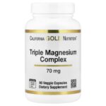 California Gold Nutrition, Triple Magnesium Complex, 70 mg, 90 Veggie Capsules