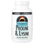 Source Naturals, Proline & Lysine, 120 Tablets