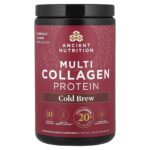 Ancient Nutrition, Multi Collagen Protein, Cold Brew, 1.09 lbs (496 g)