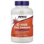 NOW Foods, C-1000 Zinc Immune, 180 Veg Capsules